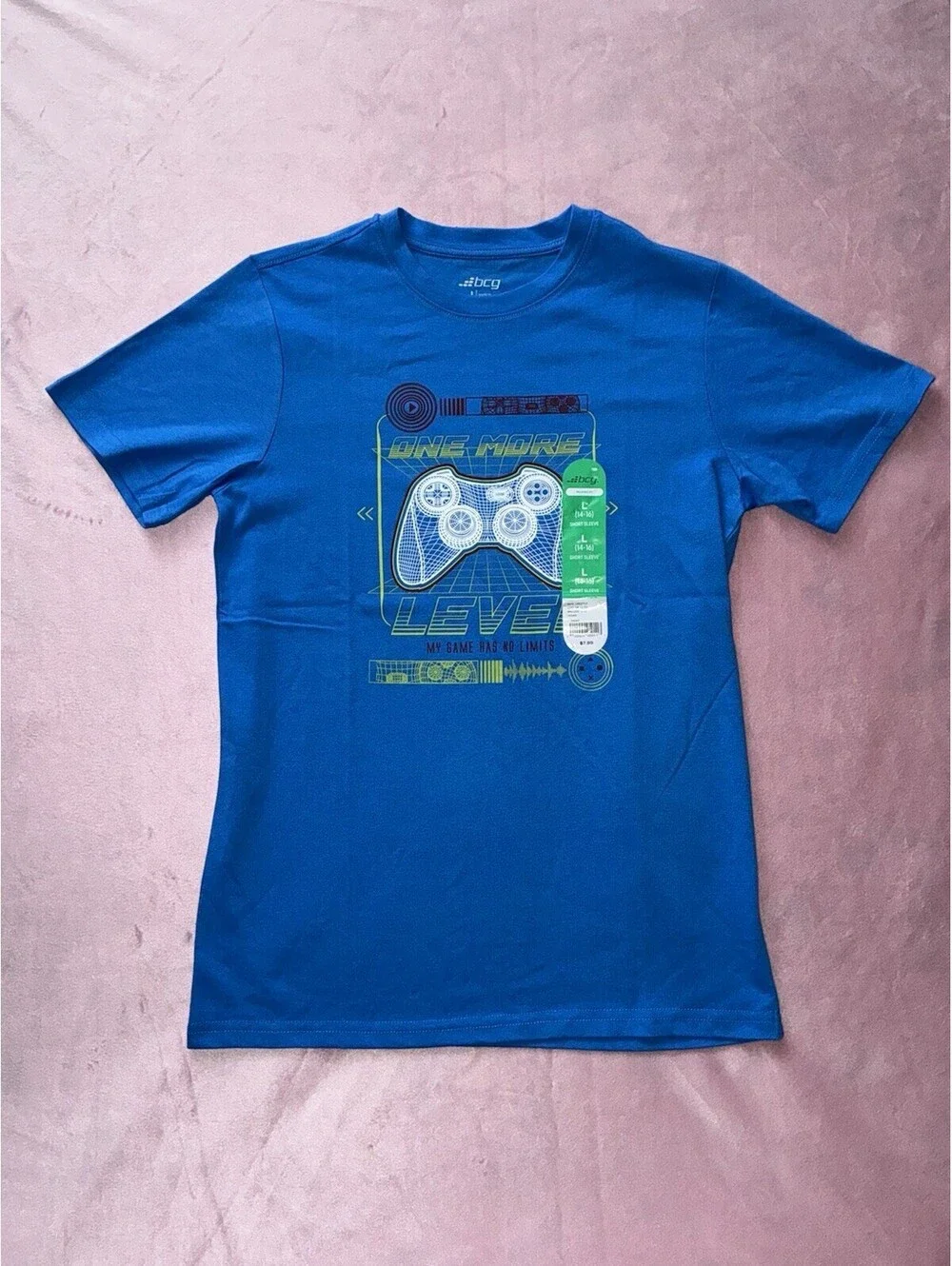 BCG Boys L 14-16 SS - Lot Of 3 - Shirt Fun With Gaming NWT